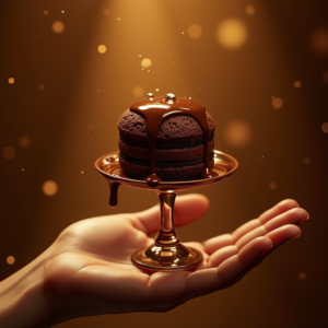 Fashion — Rich Dark-chocolate Dessert With A Glossy Product Ads #0245 (Seedream)