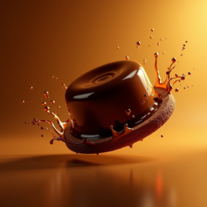 Fashion — Rich Dark-chocolate Dessert With A Glossy Product Ads #0251 (Gemini)
