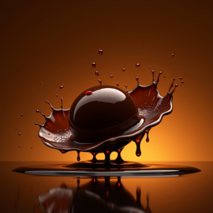 Fashion — Rich Dark-chocolate Dessert With A Glossy Product Ads #0263 (Gemini)