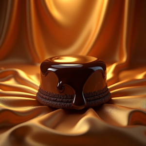 Fashion — Rich Dark-chocolate Dessert With A Glossy Product Ads #0275 (Gemini)