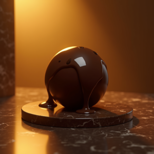Fashion — Rich Dark-chocolate Dessert With A Glossy Product Ads #0299 (Gemini)