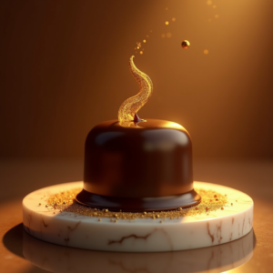 Fashion — Rich Dark-chocolate Dessert With A Glossy Product Ads #0305 (Seedream)