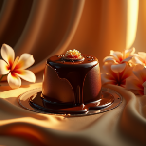 Fashion — Rich Dark-chocolate Dessert With A Glossy Product Ads #0335 (Gemini)