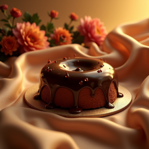 Fashion — Rich Dark-chocolate Dessert With A Glossy Product Ads #0347 (Gemini)