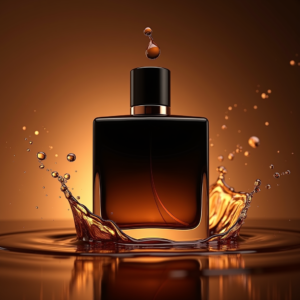 Fashion — Sleek Matte-black Perfume Bottle With A Product Ads #0043 (Midjourney)