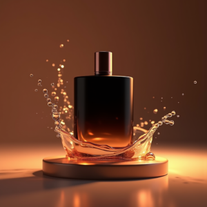 Fashion — Sleek Matte-black Perfume Bottle With A Product Ads #0067 (Midjourney)