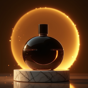 Fashion — Sleek Matte-black Perfume Bottle With A Product Ads #0091 (Midjourney)