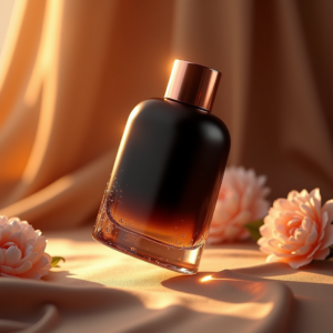 Fashion — Sleek Matte-black Perfume Bottle With A Product Ads #0109 (Firefly)