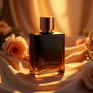 Fashion — Sleek Matte-black Perfume Bottle With A Product Ads #0127 (Midjourney)