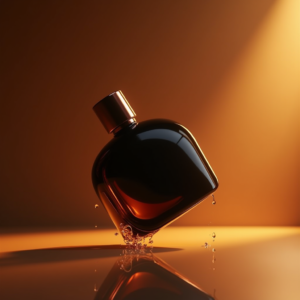 Fashion — Sleek Matte-black Perfume Bottle With A Product Ads #0145 (Firefly)