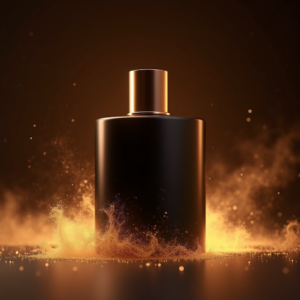 Fashion — Sleek Matte-black Perfume Bottle With A Product Ads #0163 (Midjourney)