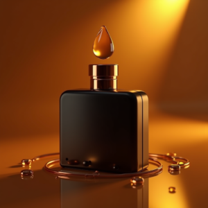 Fashion — Sleek Matte-black Perfume Bottle With A Product Ads #0187 (Midjourney)