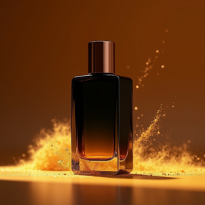 Fashion — Sleek Matte-black Perfume Bottle With A Product Ads #0199 (Midjourney)