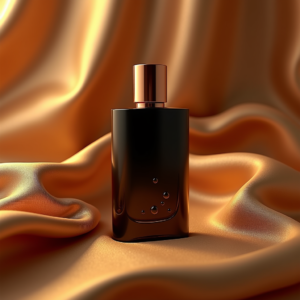 Fashion — Sleek Matte-black Perfume Bottle With A Product Ads #0205 (Firefly)