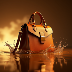 Fashion — Tailored Leather Handbag With Polished Gold Product Ads #0052 (Leonardo)