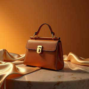 Fashion — Tailored Leather Handbag With Polished Gold Product Ads #0100 (Leonardo)