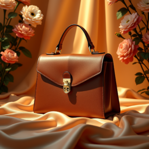 Fashion — Tailored Leather Handbag With Polished Gold Product Ads #0136 (Leonardo)