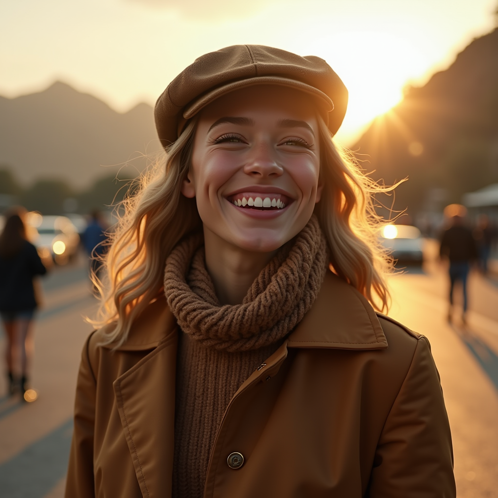Fashion — Traveler In Earth-toned Layers Against A Photography #0017 (Midjourney)