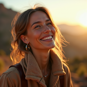 Fashion — Traveler In Earth-toned Layers Against A Photography #0053 (Midjourney)