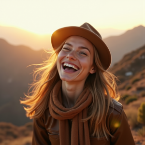 Fashion — Traveler In Earth-toned Layers Against A Photography #0197 (Midjourney)