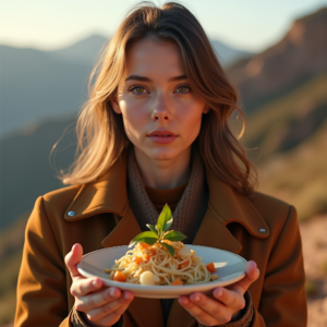 Fashion — Traveler In Earth-toned Layers Against A Photography #0245 (Midjourney)