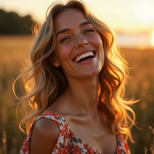 Fashion — Woman In A Flowing Floral Sundress Photography #0051 (Seedream)