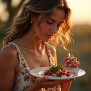 Fashion — Woman In A Flowing Floral Sundress Photography #0057 (Gemini)