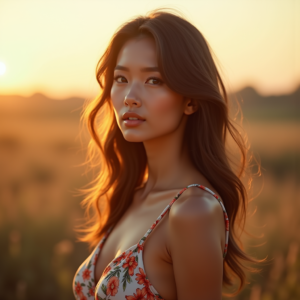 Fashion — Woman In A Flowing Floral Sundress Photography #0063 (Seedream)