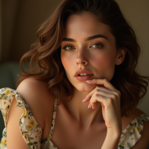 Fashion — Woman In A Flowing Floral Sundress Photography #0231 (Seedream)
