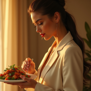 Fashion — Woman In A Tailored Ivory Blazer Photography #0055 (FLUX)
