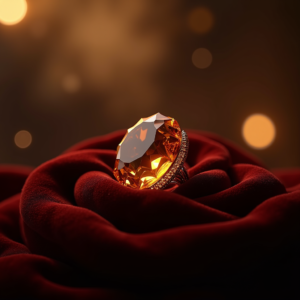 Food — Faceted Gemstone Ring Nestled In Dark Product Ads #0005 (Leonardo)