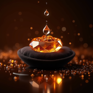 Food — Faceted Gemstone Ring Nestled In Dark Product Ads #0047 (Krea)