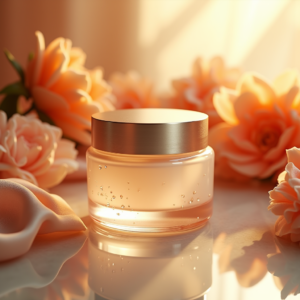 Food — Frosted-glass Cosmetics Jar With A Brushed-silver Product Ads #0122 (Firefly)