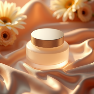 Food — Frosted-glass Cosmetics Jar With A Brushed-silver Product Ads #0134 (Firefly)
