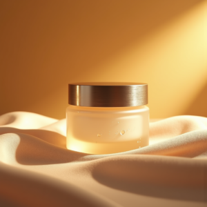 Food — Frosted-glass Cosmetics Jar With A Brushed-silver Product Ads #0206 (Firefly)
