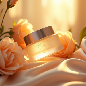 Food — Frosted-glass Cosmetics Jar With A Brushed-silver Product Ads #0323 (Krea)