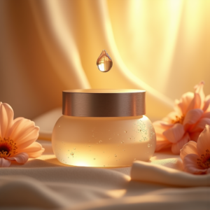 Food — Frosted-glass Cosmetics Jar With A Brushed-silver Product Ads #0329 (Leonardo)