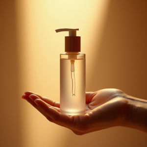 Food — Minimalist Skincare Bottle With A Bamboo Product Ads #0012 (Gemini)