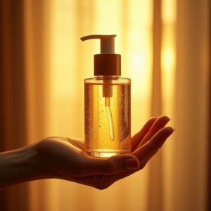 Food — Minimalist Skincare Bottle With A Bamboo Product Ads #0024 (Gemini)