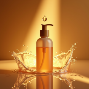 Food — Minimalist Skincare Bottle With A Bamboo Product Ads #0048 (Gemini)