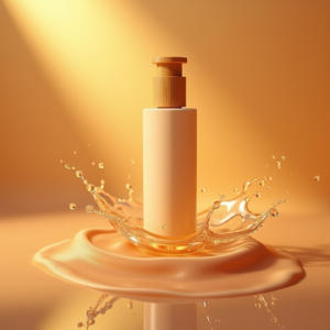 Food — Minimalist Skincare Bottle With A Bamboo Product Ads #0066 (Seedream)