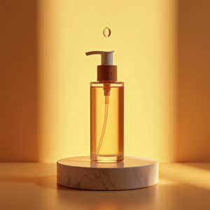 Food — Minimalist Skincare Bottle With A Bamboo Product Ads #0084 (Gemini)