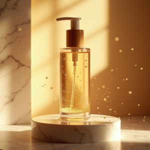 Food — Minimalist Skincare Bottle With A Bamboo Product Ads #0096 (Gemini)