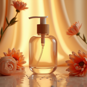 Food — Minimalist Skincare Bottle With A Bamboo Product Ads #0126 (Seedream)
