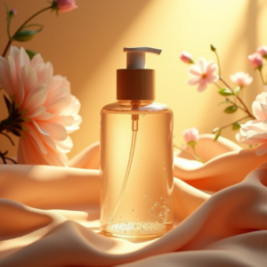 Food — Minimalist Skincare Bottle With A Bamboo Product Ads #0138 (Seedream)