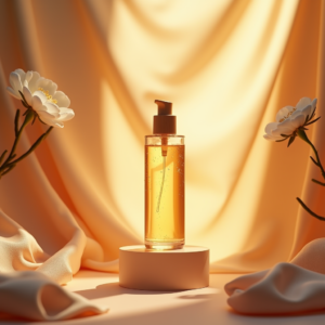 Food — Minimalist Skincare Bottle With A Bamboo Product Ads #0144 (Gemini)