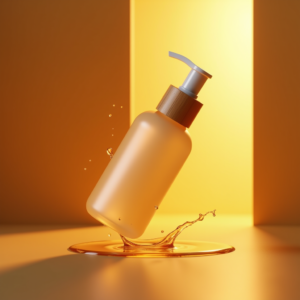 Food — Minimalist Skincare Bottle With A Bamboo Product Ads #0186 (Seedream)
