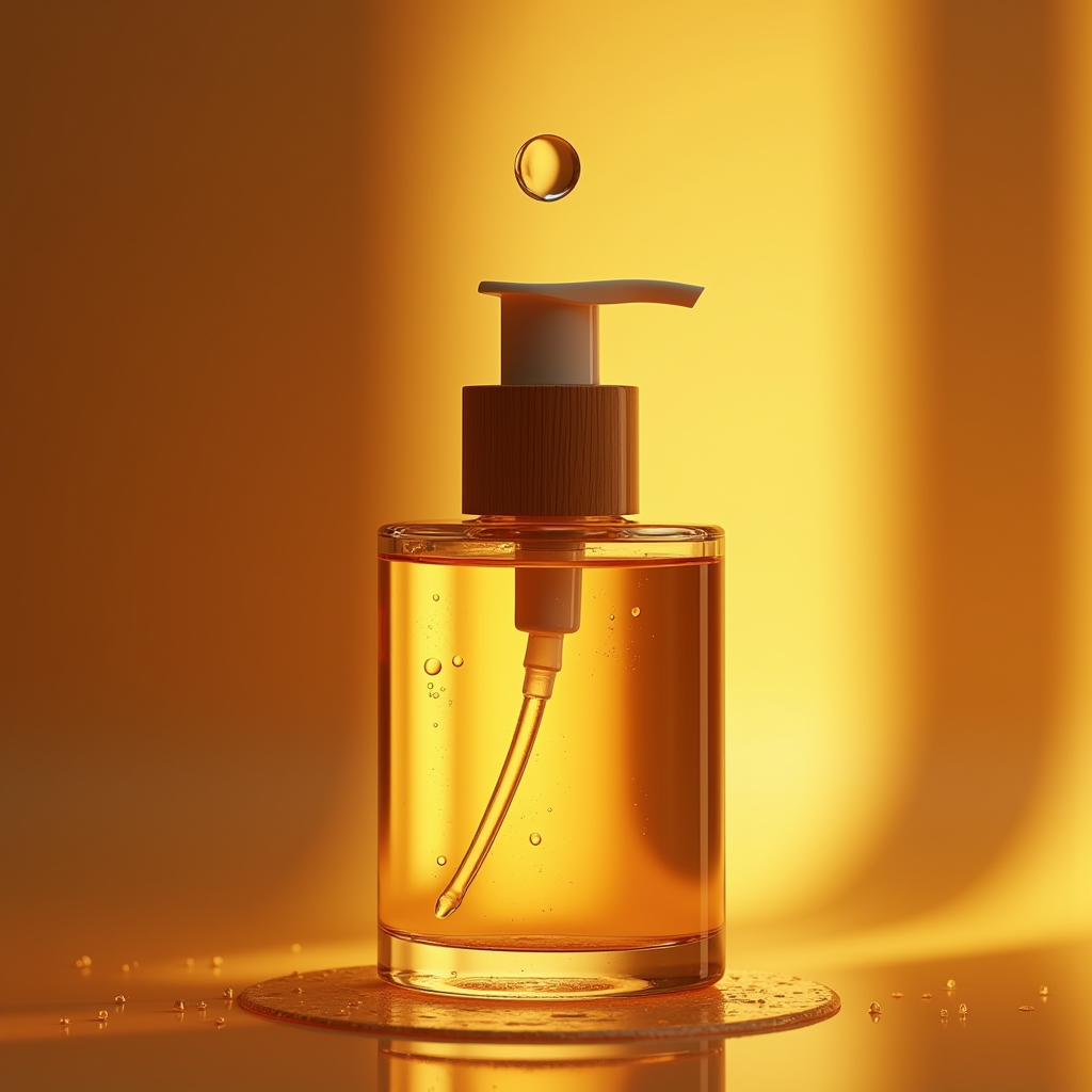 Food — Minimalist Skincare Bottle With A Bamboo Product Ads #0192 (Gemini)