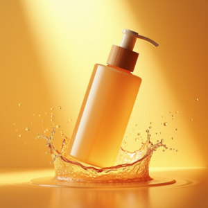 Food — Minimalist Skincare Bottle With A Bamboo Product Ads #0255 (Recraft)