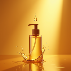 Food — Minimalist Skincare Bottle With A Bamboo Product Ads #0261 (Stable Diffusion)